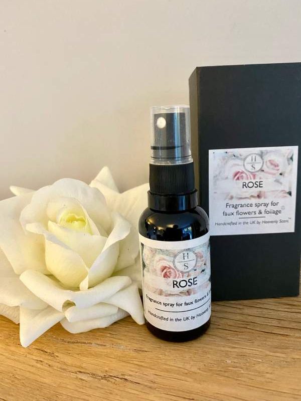 Rose fragrance spray for faux flowers & foliage